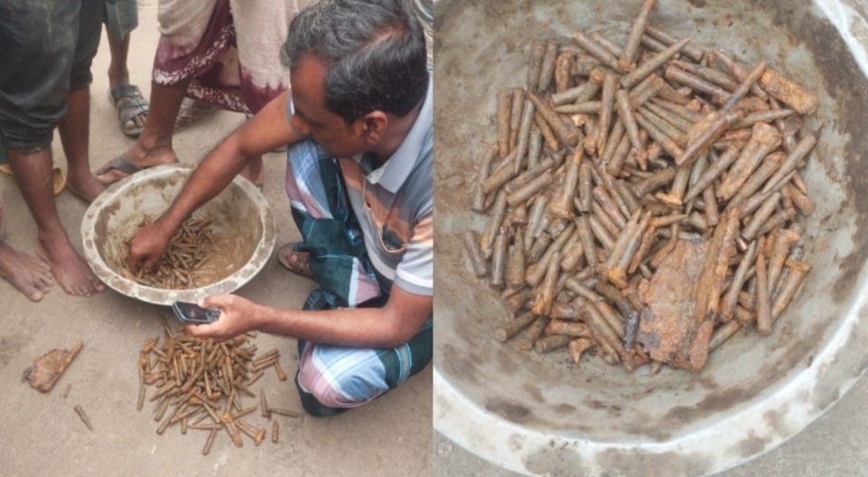 ফসলের মাঠে মিলল ৩২৫ রাউন্ড গুলি